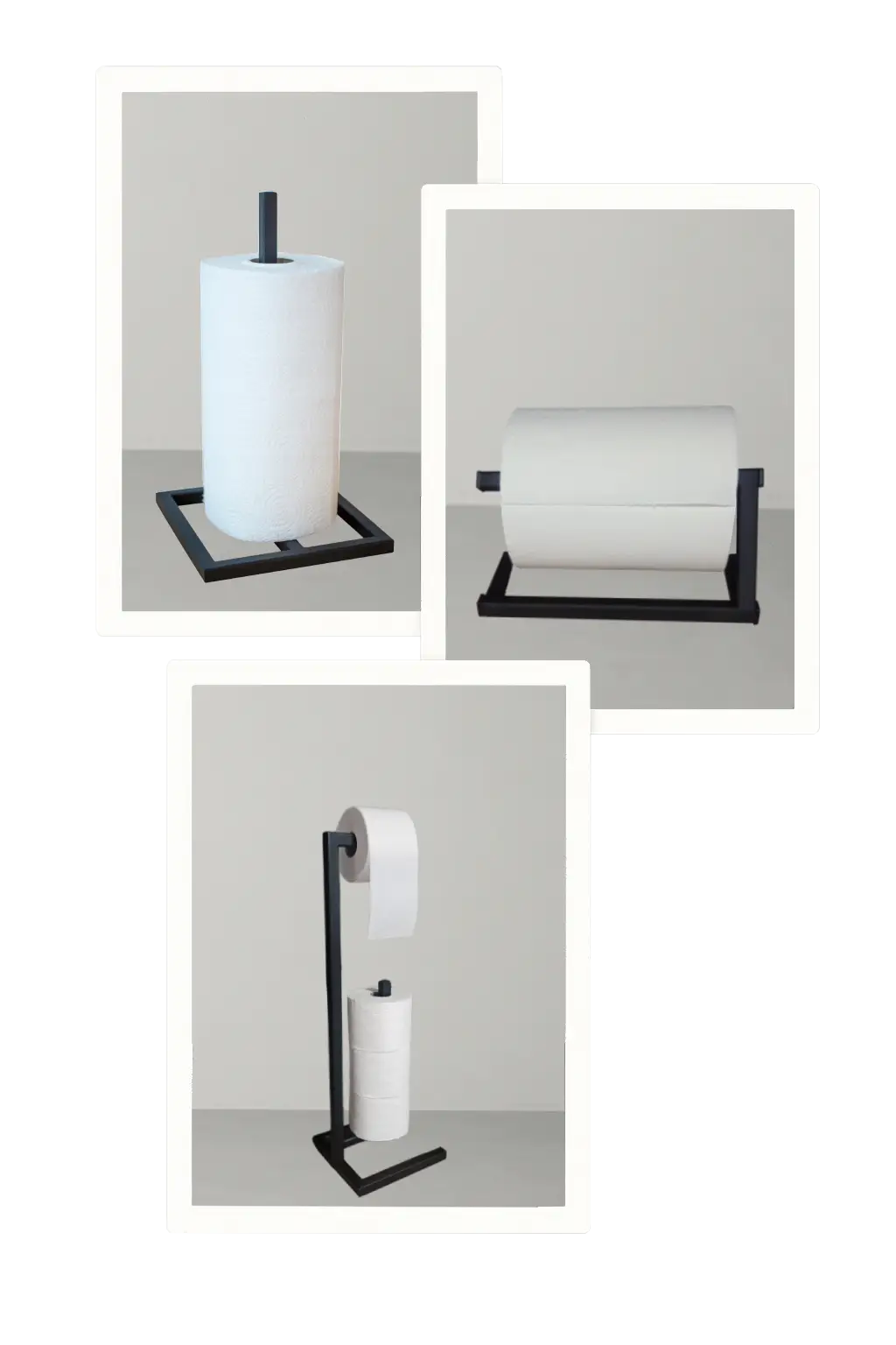 stojaki na papier toaletowy i kuchenny