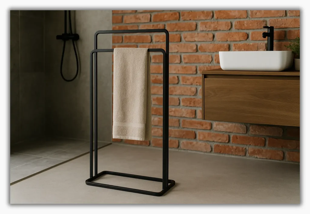 stojak na ręczniki do łazienki
